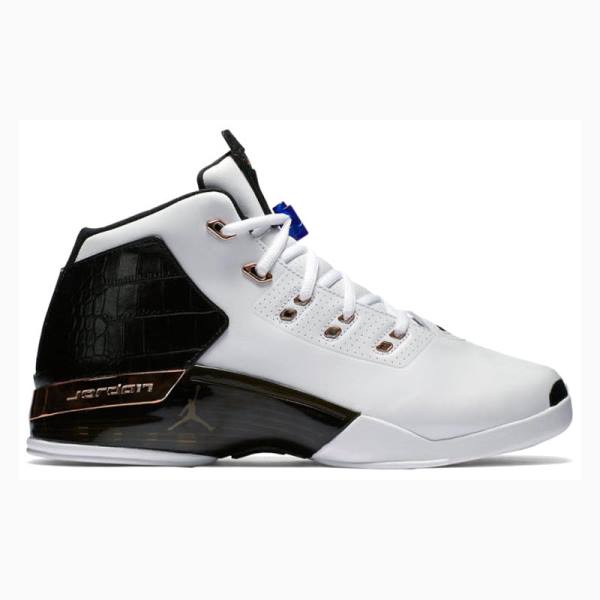 Nike Retro Copper Koripallokengät Miesten Air Jordan 17 Valkoinen Mustat | JD-302TI