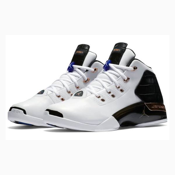 Nike Retro Copper Koripallokengät Miesten Air Jordan 17 Valkoinen Mustat | JD-302TI