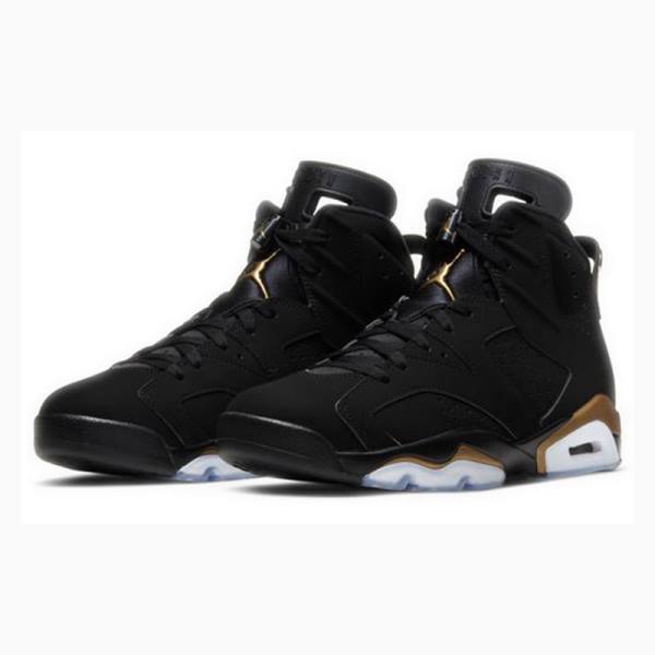Nike Retro DMP Defining Moments Koripallokengät Miesten Air Jordan 6 Mustat Kultaiset | JD-073YT