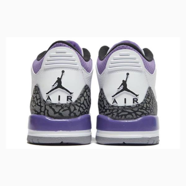 Nike Retro Dark Iris Koripallokengät Miesten Air Jordan 3 Valkoinen Violetit | JD-682AC