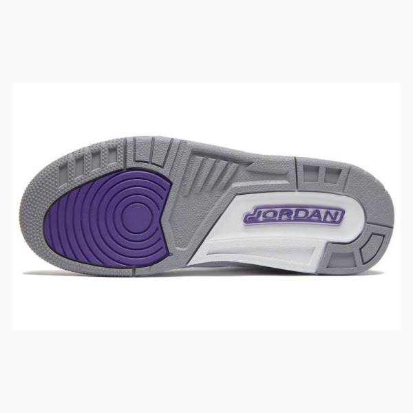 Nike Retro Dark Iris Koripallokengät Miesten Air Jordan 3 Valkoinen Violetit | JD-682AC