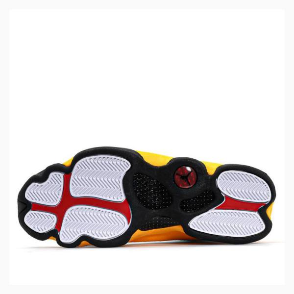 Nike Retro Del Sol Koripallokengät Miesten Air Jordan 13 Valkoinen Keltainen | JD-529RV