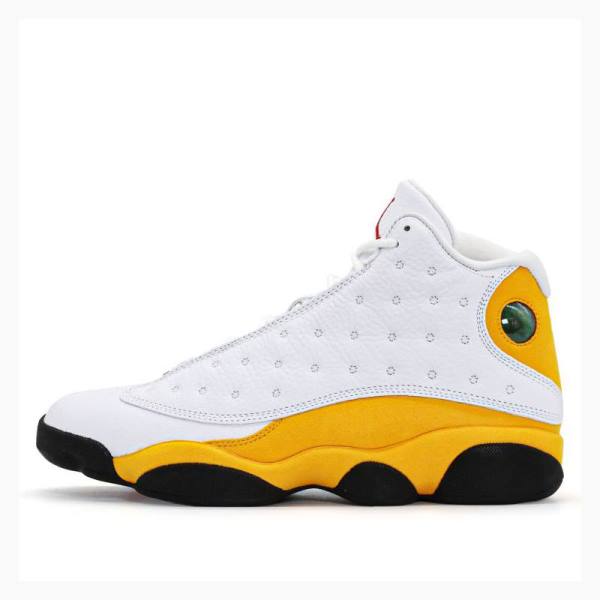 Nike Retro Del Sol Koripallokengät Miesten Air Jordan 13 Valkoinen Keltainen | JD-529RV