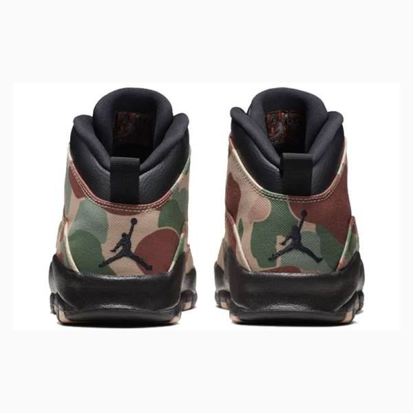 Nike Retro Desert Camo Koripallokengät Miesten Air Jordan 10 Ruskea Vihreä | JD-950DN