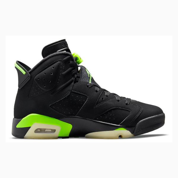 Nike Retro Electric Koripallokengät Miesten Air Jordan 6 Mustat Vihreä | JD-759KD