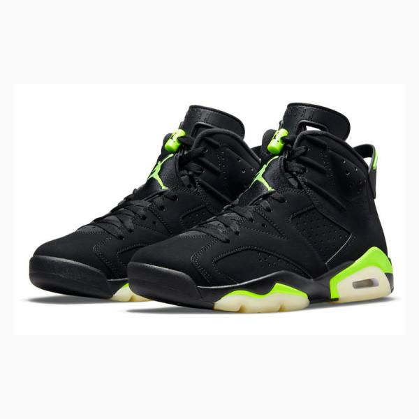 Nike Retro Electric Koripallokengät Miesten Air Jordan 6 Mustat Vihreä | JD-759KD