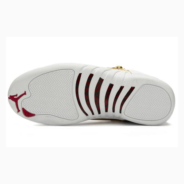 Nike Retro FIBA Koripallokengät Miesten Air Jordan 12 Valkoinen Punainen | JD-092WY