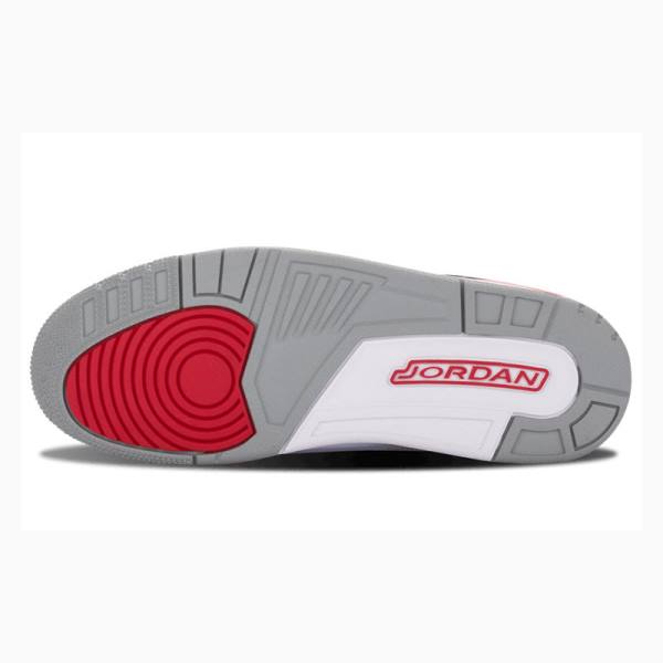 Nike Retro Fire Red Koripallokengät Miesten Air Jordan 3 Valkoinen Mustat Punainen | JD-265IZ