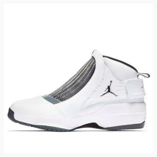 Nike Retro Flint Grey Koripallokengät Miesten Air Jordan 19 Valkoinen Mustat | JD-785LP