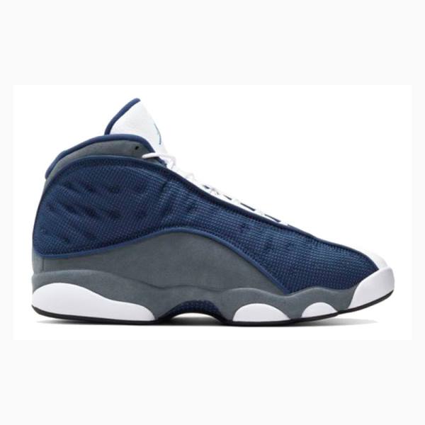 Nike Retro Flint Koripallokengät Miesten Air Jordan 13 Valkoinen Sininen Harmaat | JD-172LI
