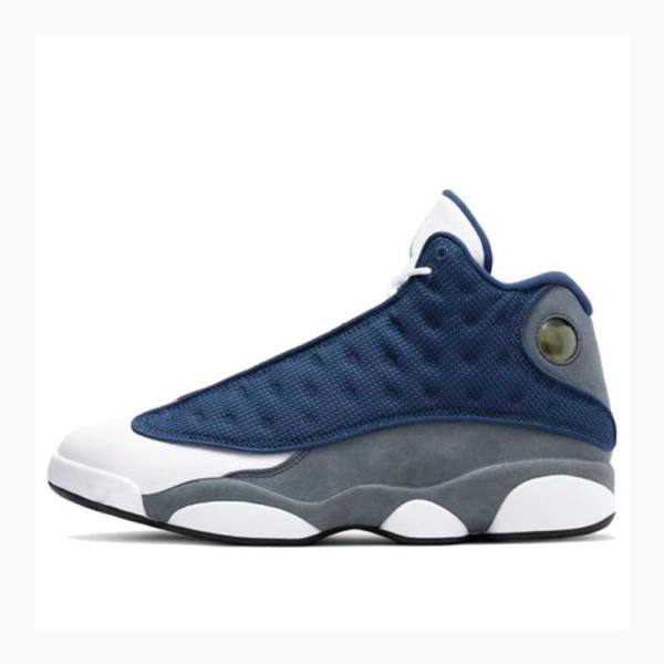 Nike Retro Flint Koripallokengät Miesten Air Jordan 13 Valkoinen Sininen Harmaat | JD-172LI