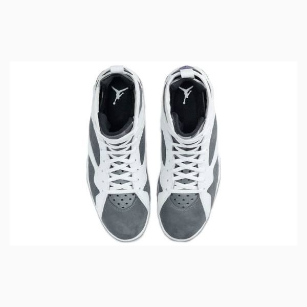Nike Retro Flint Koripallokengät Miesten Air Jordan 7 Valkoinen Harmaat | JD-497ME
