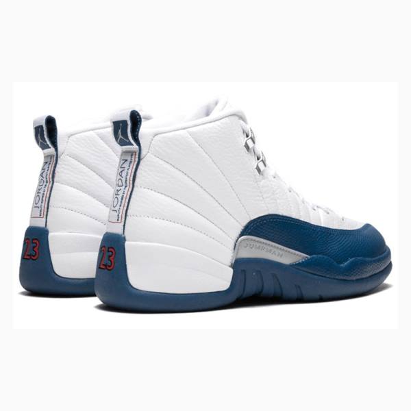 Nike Retro French Koripallokengät Miesten Air Jordan 12 Valkoinen Sininen | JD-849YN