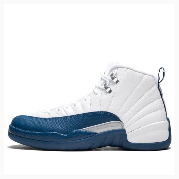 Nike Retro French Koripallokengät Miesten Air Jordan 12 Valkoinen Sininen | JD-849YN
