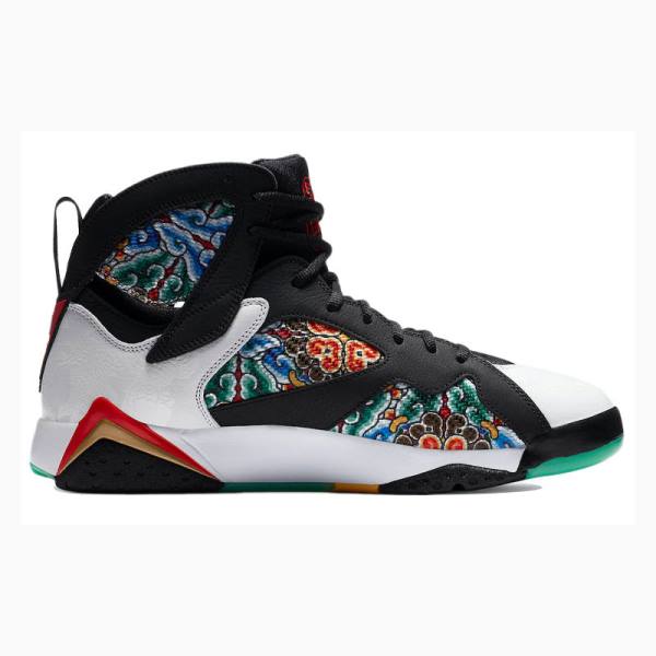 Nike Retro GC China Edition Koripallokengät Miesten Air Jordan 7 Valkoinen Mustat Punainen | JD-375JP
