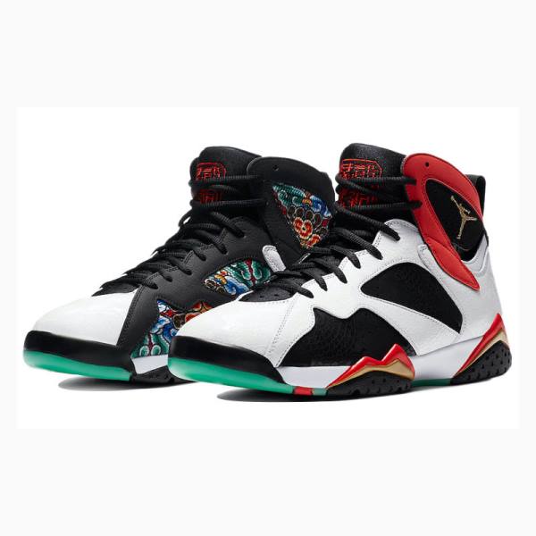 Nike Retro GC China Edition Koripallokengät Miesten Air Jordan 7 Valkoinen Mustat Punainen | JD-375JP