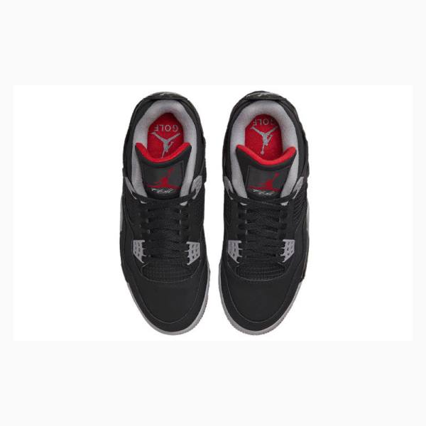 Nike Retro Golf Bred Tennarit Miesten Air Jordan 4 Mustat Punainen | JD-301XV