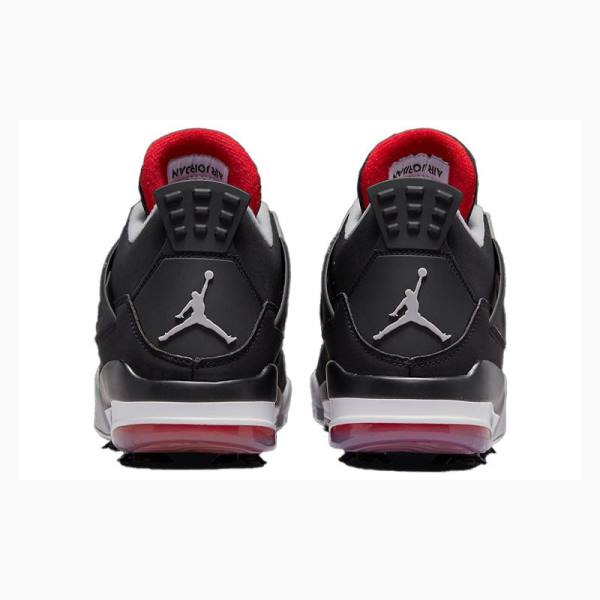 Nike Retro Golf Bred Tennarit Miesten Air Jordan 4 Mustat Punainen | JD-301XV