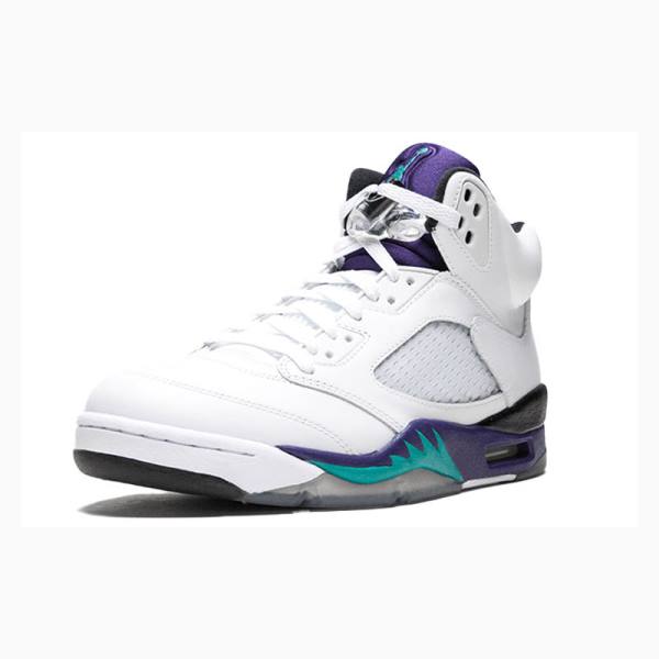 Nike Retro Grape Koripallokengät Miesten Air Jordan 5 Valkoinen Violetit | JD-850WE