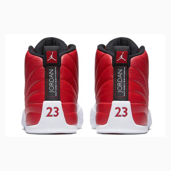 Nike Retro Gym Koripallokengät Miesten Air Jordan 12 Punainen Valkoinen | JD-573BK