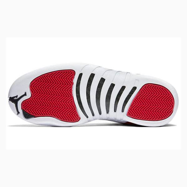 Nike Retro Gym Koripallokengät Miesten Air Jordan 12 Punainen Valkoinen | JD-573BK