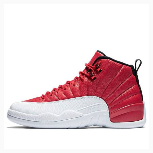 Nike Retro Gym Koripallokengät Miesten Air Jordan 12 Punainen Valkoinen | JD-573BK