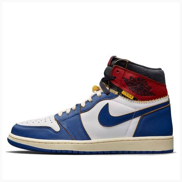 Nike Retro HI NRG UN Union Los Angeles Koripallokengät Miesten Air Jordan 1 Sininen Punainen | JD-896MX
