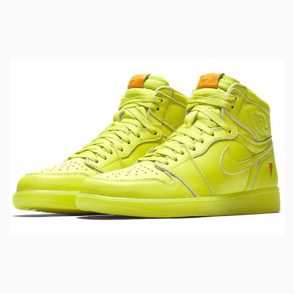 Nike Retro HI OG G8RD Gatorade Koripallokengät Miesten Air Jordan 1 Keltainen Vihreä | JD-467IL