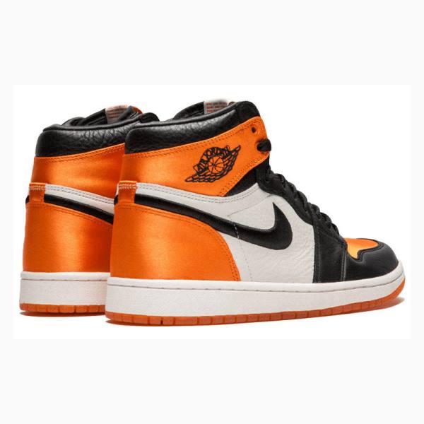 Nike Retro HI OG SL Satin - Shattered Backboard Koripallokengät Naisten Air Jordan 1 Mustat Oranssi | JD-873KZ