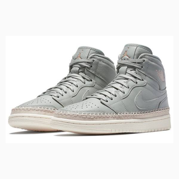 Nike Retro HI PRM Mica Bronze Koripallokengät Naisten Air Jordan 1 Harmaat | JD-341TU