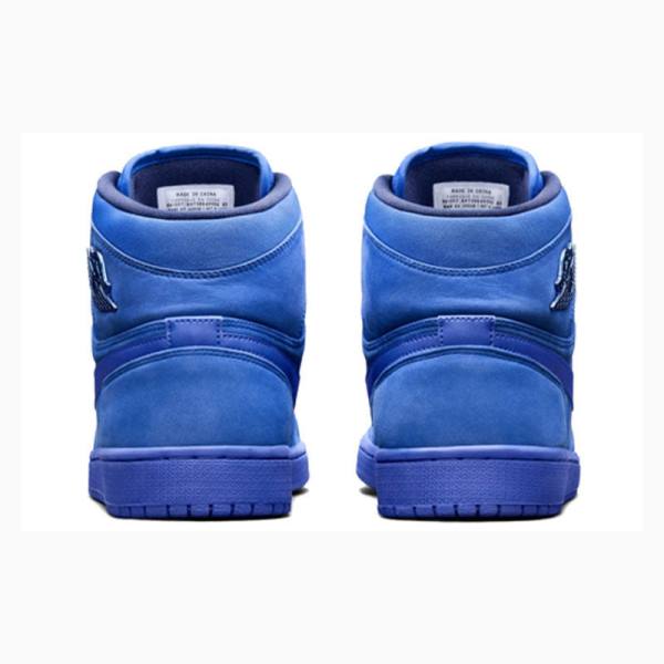 Nike Retro HI PRM Mokka - Void Koripallokengät Naisten Air Jordan 1 Sininen | JD-420WX