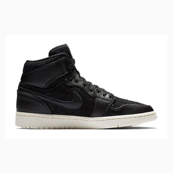 Nike Retro HI PRM Sail Koripallokengät Naisten Air Jordan 1 Mustat | JD-329WV