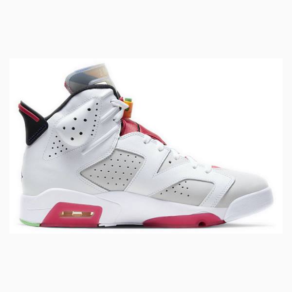 Nike Retro Hare Koripallokengät Miesten Air Jordan 6 Valkoinen Pinkki | JD-813QP