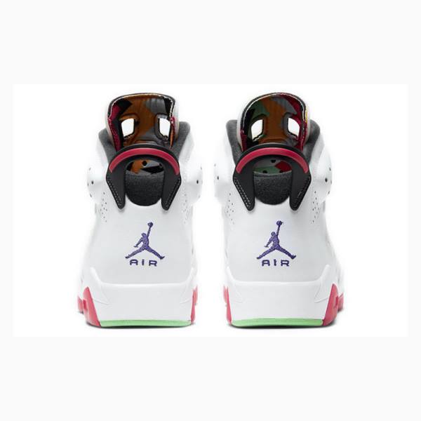 Nike Retro Hare Koripallokengät Miesten Air Jordan 6 Valkoinen Pinkki | JD-813QP