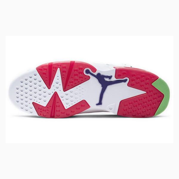 Nike Retro Hare Koripallokengät Miesten Air Jordan 6 Valkoinen Pinkki | JD-813QP