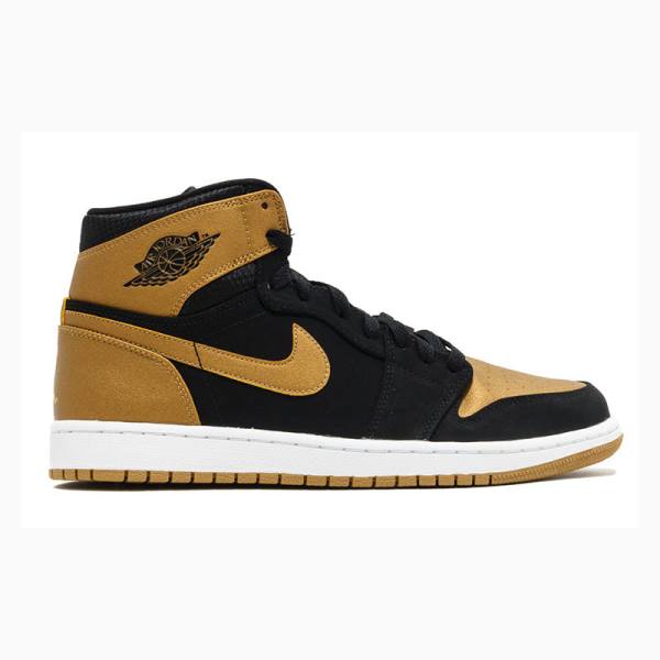 Nike Retro High Melo Koripallokengät Miesten Air Jordan 1 Kultaiset Mustat | JD-195YQ