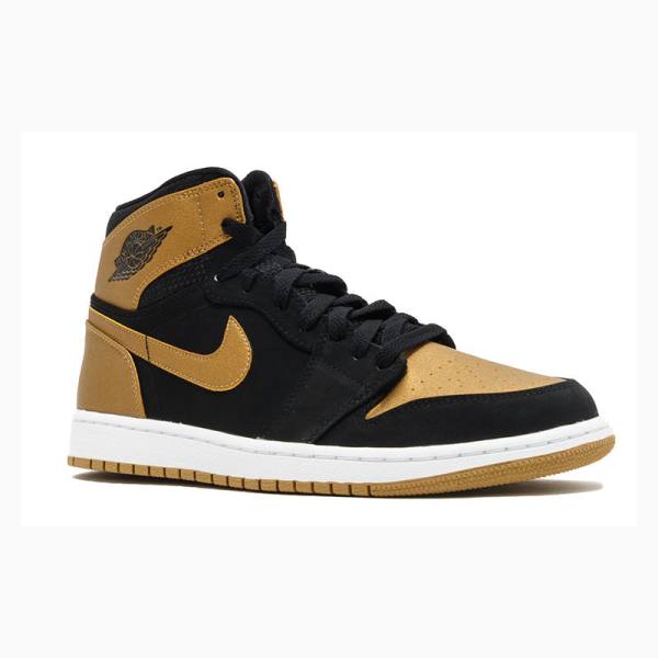 Nike Retro High Melo Koripallokengät Miesten Air Jordan 1 Kultaiset Mustat | JD-195YQ