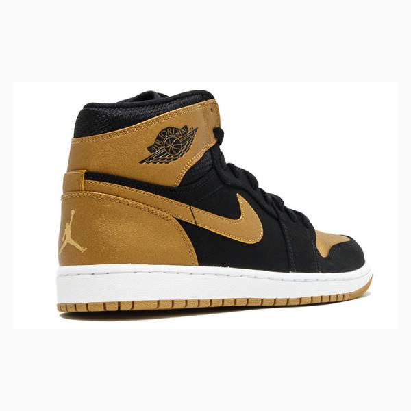 Nike Retro High Melo Koripallokengät Miesten Air Jordan 1 Kultaiset Mustat | JD-195YQ