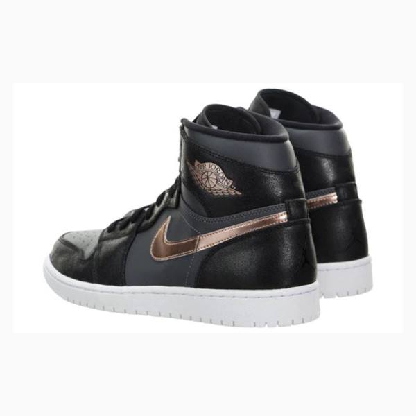 Nike Retro High Metallic Bronze Koripallokengät Miesten Air Jordan 1 Mustat Harmaat | JD-589TV