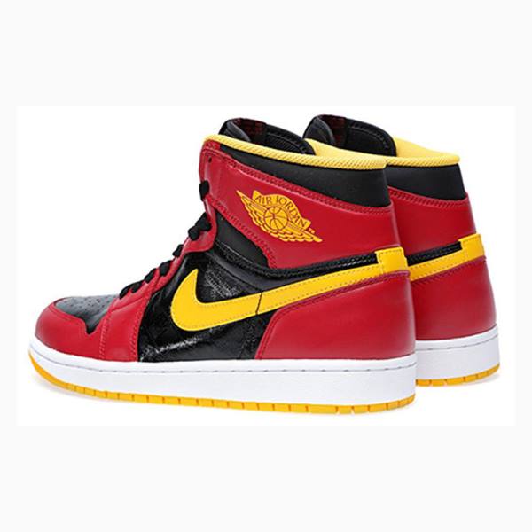 Nike Retro High OG Atlanta Hawks Koripallokengät Miesten Air Jordan 1 Punainen Keltainen | JD-615HN