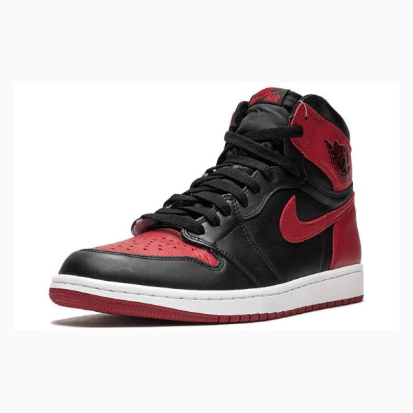 Nike Retro High OG Banned Koripallokengät Miesten Air Jordan 1 Punainen Mustat | JD-468RA
