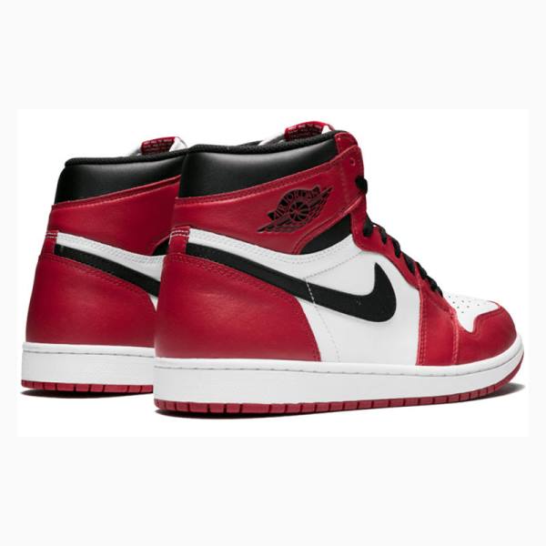 Nike Retro High OG Chicago Koripallokengät Miesten Air Jordan 1 Punainen Mustat | JD-751EA