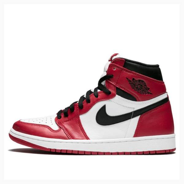 Nike Retro High OG Chicago Koripallokengät Miesten Air Jordan 1 Punainen Mustat | JD-751EA