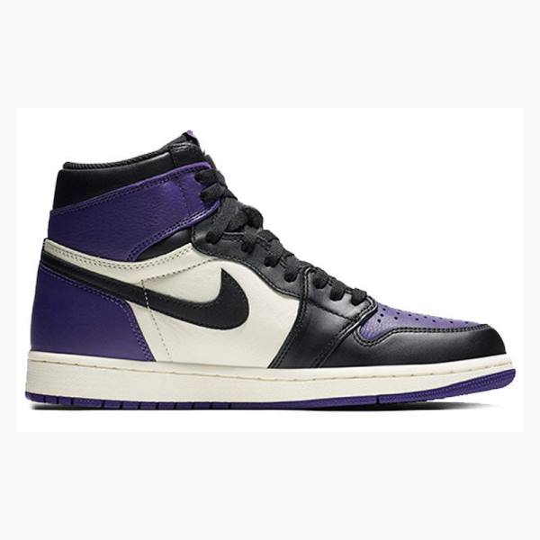 Nike Retro High OG Court Koripallokengät Miesten Air Jordan 1 Violetit | JD-072NF