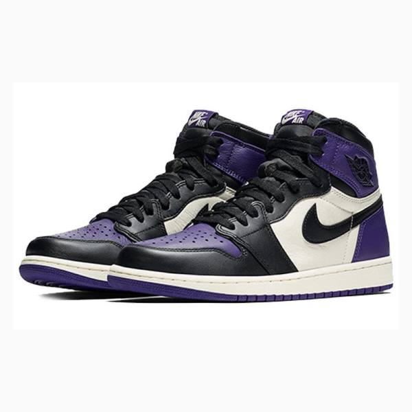 Nike Retro High OG Court Koripallokengät Miesten Air Jordan 1 Violetit | JD-072NF