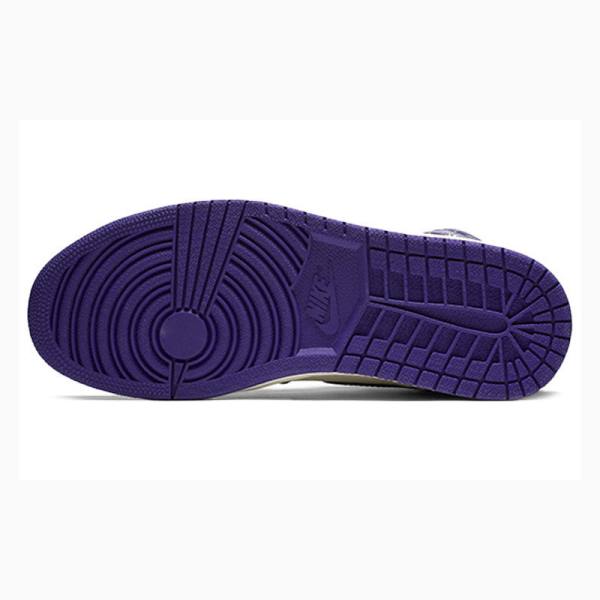 Nike Retro High OG Court Koripallokengät Miesten Air Jordan 1 Violetit | JD-072NF
