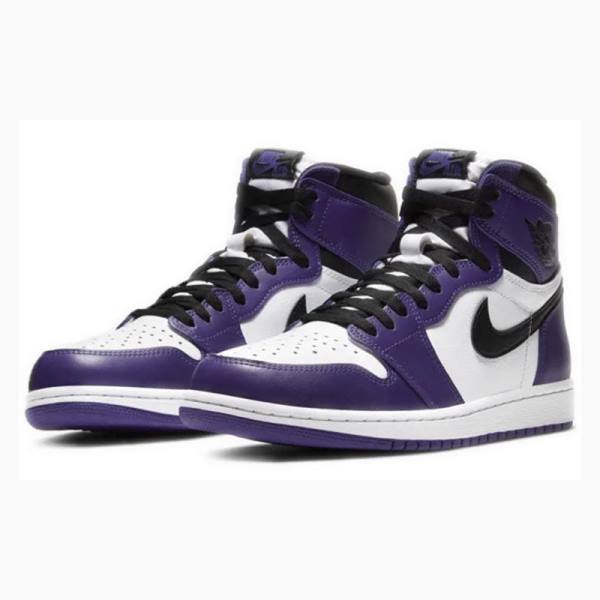 Nike Retro High OG Court Koripallokengät Miesten Air Jordan 1 Violetit | JD-314PZ