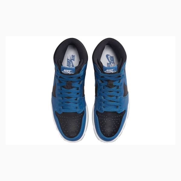 Nike Retro High OG Dark Marina Koripallokengät Miesten Air Jordan 1 Sininen Mustat | JD-075CE