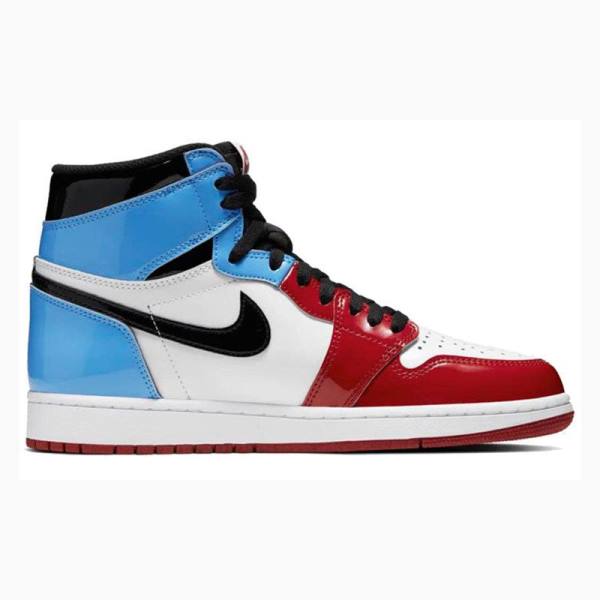 Nike Retro High OG Fearless UNC Chicago Koripallokengät Miesten Air Jordan 1 Valkoinen Punainen Sininen | JD-098IR