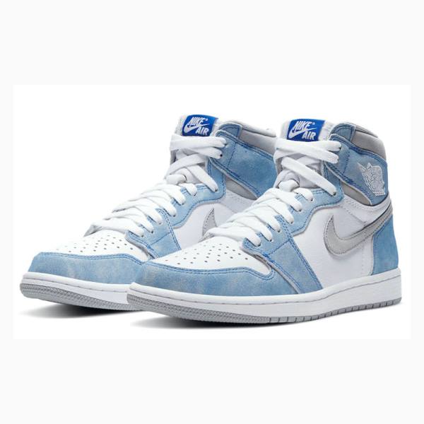 Nike Retro High OG Hyper Royal Koripallokengät Miesten Air Jordan 1 Sininen Valkoinen | JD-675VT